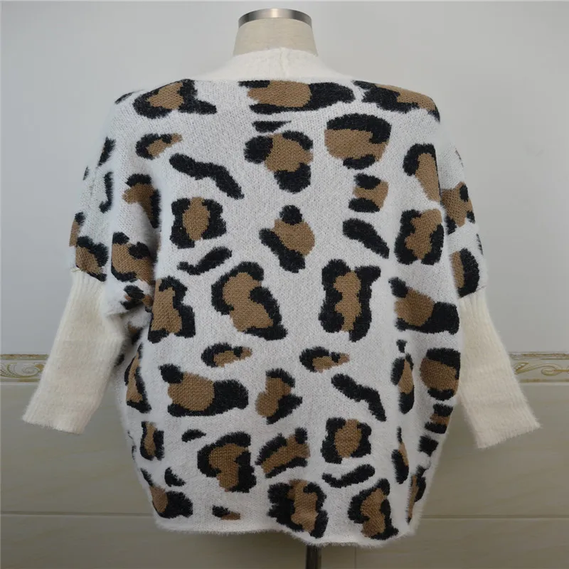 Womens Leopard Printed Knitted Cardigan Open Front Long Sleeve Shawl Coats Autumn Winter Loose Outwear Tops 
Womens Leopard Printed Knitted Cardigan Open Front Long Sleeve Shawl Coats Autumn Winter Loose Outwear Tops