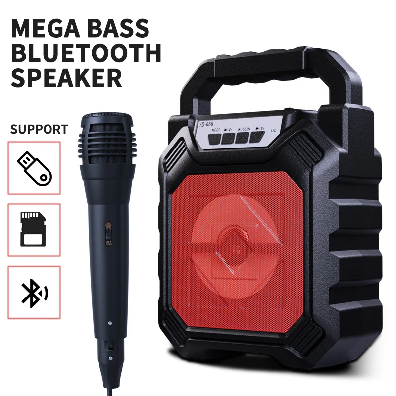 Bluetooth Speaker Wireless Portable Boom Box Supports Microphone Input Outdoor Card Pluggable Large Volume Speakes
Bluetooth Speaker Wireless Portable Boom Box Supports Microphone Input Outdoor Card Pluggable Large Volume Speakes