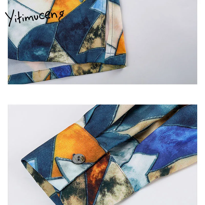 Yitimuceng Print Blouse Women Button Shirts Loose New Spring 2021 Fashion Clothes Notched Long Sleeve Office Lady Casual Tops
Yitimuceng Print Blouse Women Button Shirts Loose New Spring 2021 Fashion Clothes Notched Long Sleeve Office Lady Casual Tops