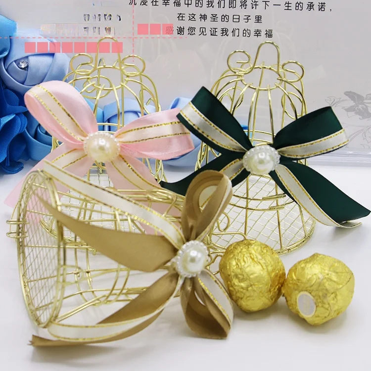 10pcs Mini With ribbon metal gold vintage retro bird cage candy boxes baby shower favor gift box
10pcs Mini With ribbon metal gold vintage retro bird cage candy boxes baby shower favor gift box