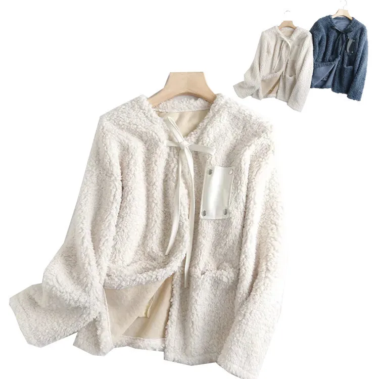 2021 feminino korean abrigos mujer Lace-up lamb fur cloak autumn winter women fur coat za người phụ nữ áo khoác
2021 feminino korean abrigos mujer Lace-up lamb fur cloak autumn winter women fur coat za người phụ nữ áo khoác