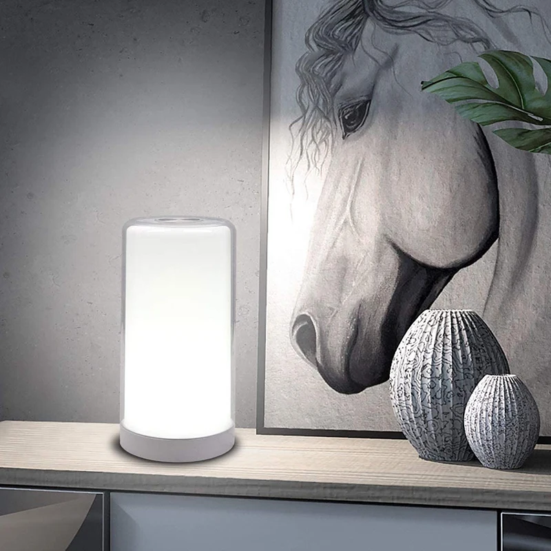 Table Lamp, Contact Sensor Bedside Lamp with Dimmable 2800K-6500K Warm White Light & RGB Color Changing, Modern US Plug
Table Lamp, Contact Sensor Bedside Lamp with Dimmable 2800K-6500K Warm White Light & RGB Color Changing, Modern US Plug