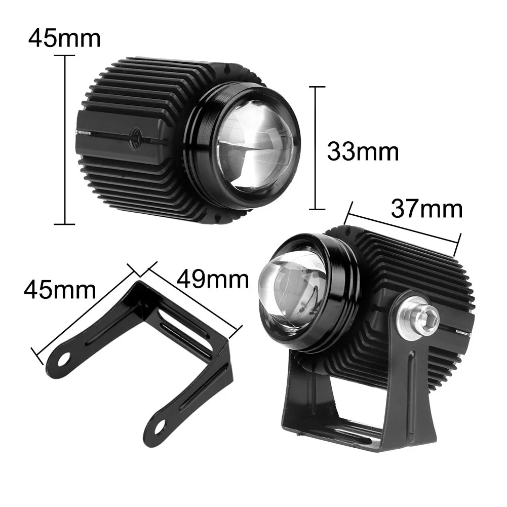 1/2Pcs Motorcycle LED Headlights Spotlights w/ Projector Lens Yellow White High Low Beam Fog Light Universal Auto Auxiliary Lamp
1/2Pcs Motorcycle LED Headlights Spotlights w/ Projector Lens Yellow White High Low Beam Fog Light Universal Auto Auxiliary Lamp