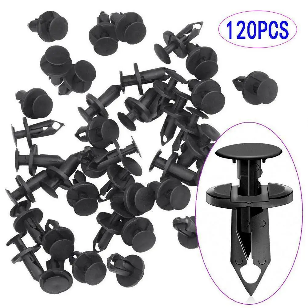 120pcs 8MM Black Plastic Rivet Vehicle Car Bumper Clips Fastener Buckle Interior Trim Card Door Liner Fixed Clamp
120pcs 8MM Black Plastic Rivet Vehicle Car Bumper Clips Fastener Buckle Interior Trim Card Door Liner Fixed Clamp