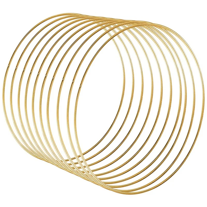 10 Pcs 30 cm Large Metal Garland Garland Tassel Gold Craft Ring DIY Wedding Wreath Decoration, Dream Chasing and Wall Hanging Cr
10 Pcs 30 cm Large Metal Garland Garland Tassel Gold Craft Ring DIY Wedding Wreath Decoration, Dream Chasing and Wall Hanging Cr