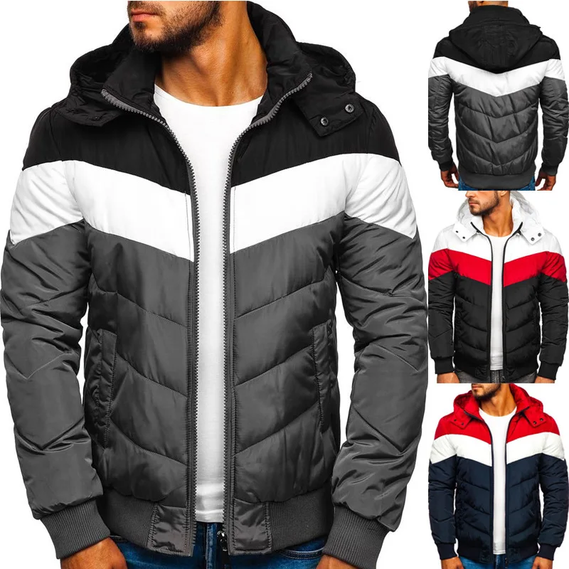 2022 New Cross-border Hooded Cotton Clothes Men's Winter Thickening Warm Jacket Youth Male Color Color Casual Cotton Coat
2022 New Cross-border Hooded Cotton Clothes Men's Winter Thickening Warm Jacket Youth Male Color Color Casual Cotton Coat