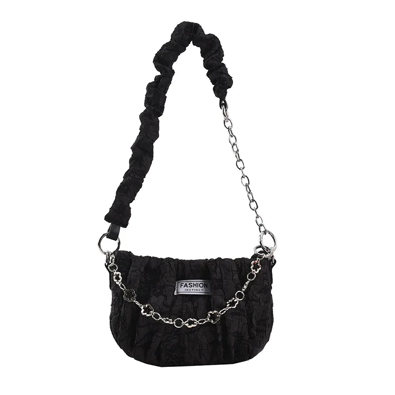 Women Bag Pleated Design Cross-body Bag Female Armpit Bag Hand Bill of Lading Shoulder Bag Chain Artsy Classic Vintage Delicate
Women Bag Pleated Design Cross-body Bag Female Armpit Bag Hand Bill of Lading Shoulder Bag Chain Artsy Classic Vintage Delicate
