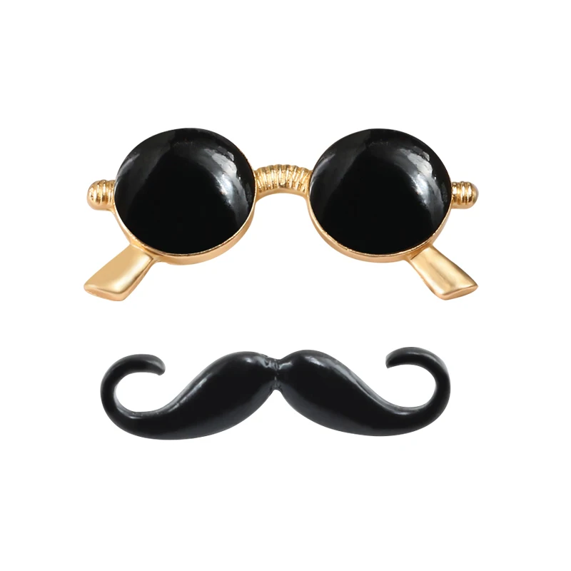 Fashion Enmale Pins Moustache Beard Glasses Sunglasses Metal Brooches for Men Women Shirt Clothes Lapel Pin Button Badge Jewelry
Fashion Enmale Pins Moustache Beard Glasses Sunglasses Metal Brooches for Men Women Shirt Clothes Lapel Pin Button Badge Jewelry