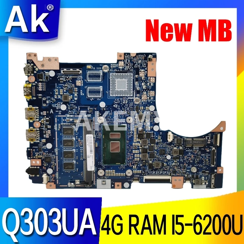 Akemy Q303UA Motherboard For ASUS Q303U Q303UA Laptop motherboard Q303UAK Mainboard W/ I5-6200U 4GB RAM
Akemy Q303UA Motherboard For ASUS Q303U Q303UA Laptop motherboard Q303UAK Mainboard W/ I5-6200U 4GB RAM