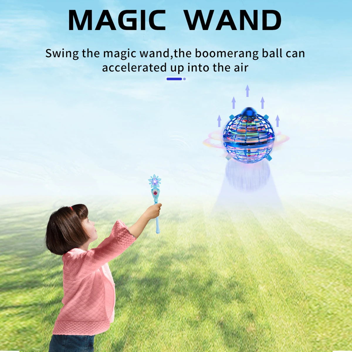 Happy Pro Flying Ball Spinner Toy Hand Controlled Drone Helicopter 360 Spend Rotating Mini UFO with Light Kids Best Gift
Happy Pro Flying Ball Spinner Toy Hand Controlled Drone Helicopter 360 Spend Rotating Mini UFO with Light Kids Best Gift