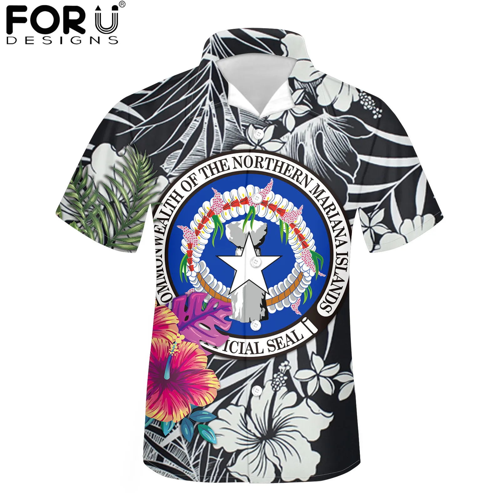 FORUDESIGNS Men Shirt Northern Mariana Islands Pattern Casual Short Sleeve Stand Button Collar Soft Boys Fashion 5XL Shirt
FORUDESIGNS Men Shirt Northern Mariana Islands Pattern Casual Short Sleeve Stand Button Collar Soft Boys Fashion 5XL Shirt