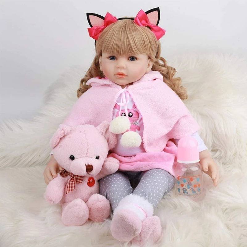 24In Looking Lifelike Realistic Baby Vinyl Silicone Cloth Body Newborn Care Toy for Children and the Elderly
24In Looking Lifelike Realistic Baby Vinyl Silicone Cloth Body Newborn Care Toy for Children and the Elderly
