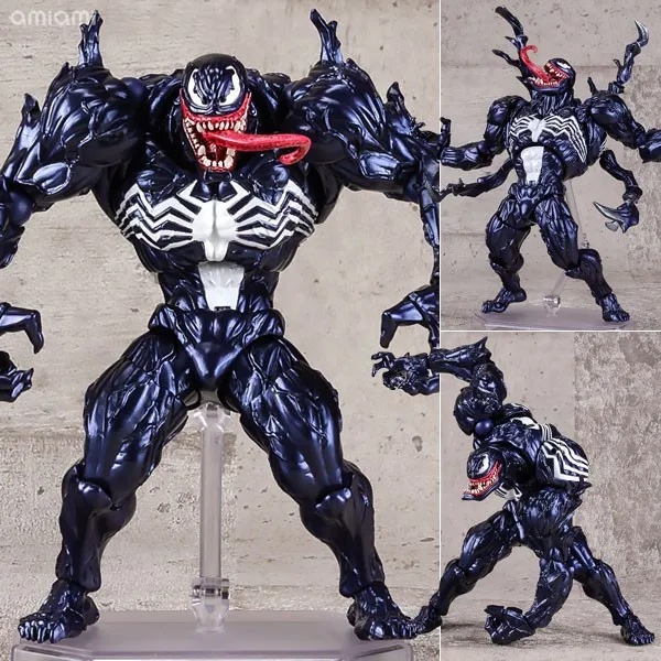 

Тинейджеров Revoltech серии NO.002 "Человек-паук" NO.003 Venom ПВХ, движущаяся фигурка, Коллекционная модель, игрушка