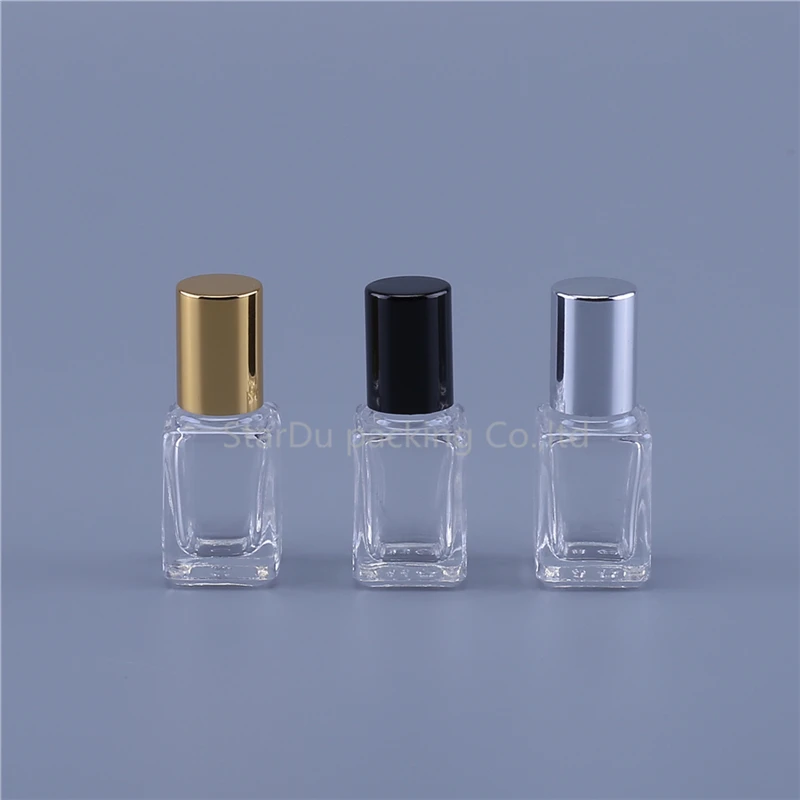 500 X 5ml 10ml Glass Roll On Bottle Square Vials With Stainless Steel Metal Roller Ball For Essential Oils Perfume Aromatherapy | Красота и