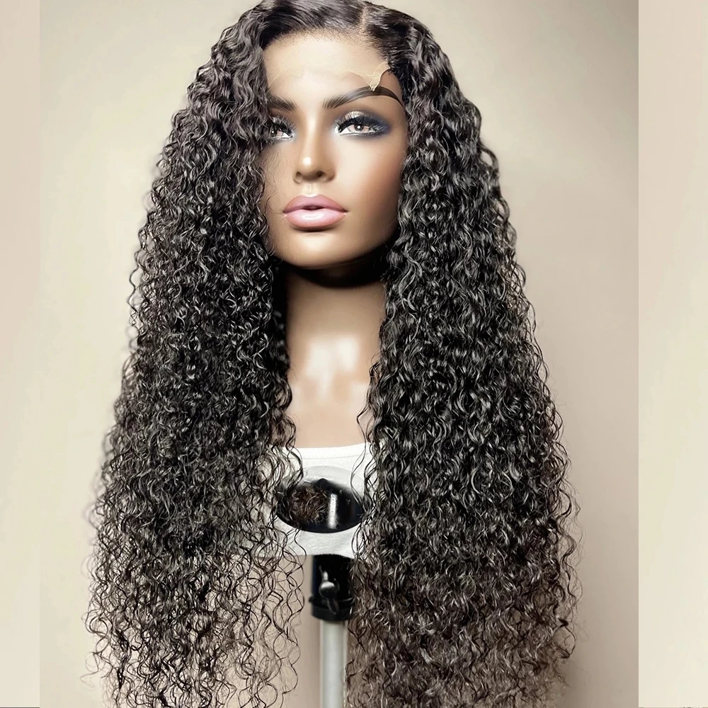 Black Color Water Wave Synthetic Hair Lace Front Wig For Black Women With Preplucked Heat Resistant Daily Long Loose Curly Wigs
Black Color Water Wave Synthetic Hair Lace Front Wig For Black Women With Preplucked Heat Resistant Daily Long Loose Curly Wigs