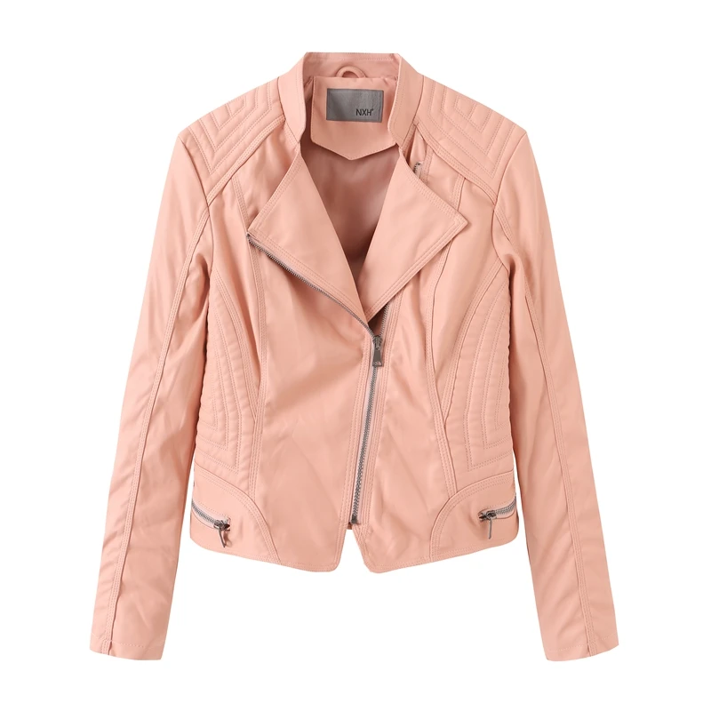 FMFSSOM Plus Size Women Leather Jacket Biker Jacket Pink Turn-down Collar pu Faux Leather Coat Autumn Fashion Outwear Solid Pink
FMFSSOM Plus Size Women Leather Jacket Biker Jacket Pink Turn-down Collar pu Faux Leather Coat Autumn Fashion Outwear Solid Pink