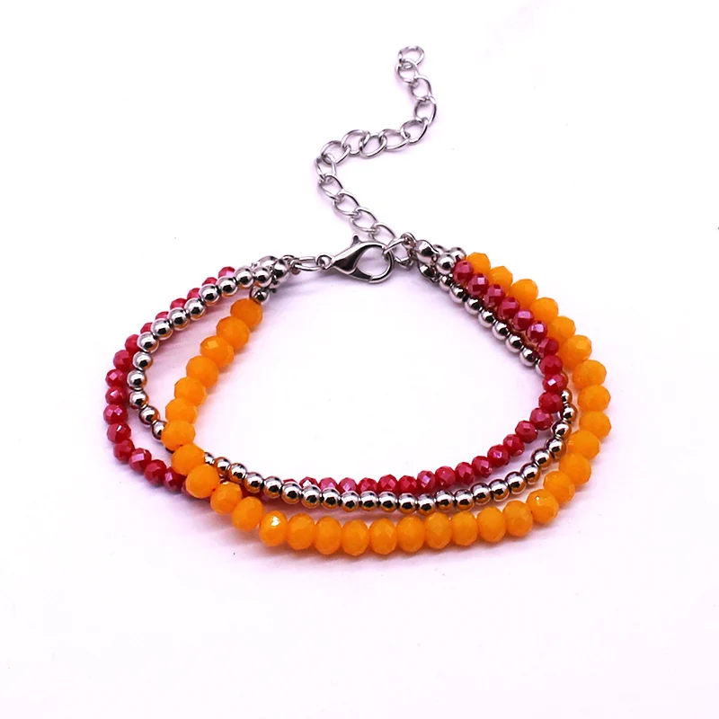 Fashion crystal bracelet simple style beads handmade beaded bracelets for women high quality jewelry | Украшения и аксессуары