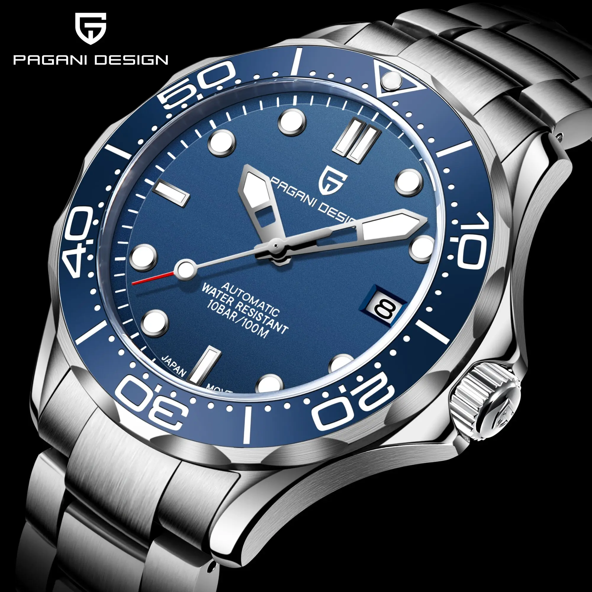 PAGANI DESIGN Men watches Fashion Luxury automatic watch for men mechancial wristwatch Janpan NH35 stainless steel reloj hombre
PAGANI DESIGN Men watches Fashion Luxury automatic watch for men mechancial wristwatch Janpan NH35 stainless steel reloj hombre