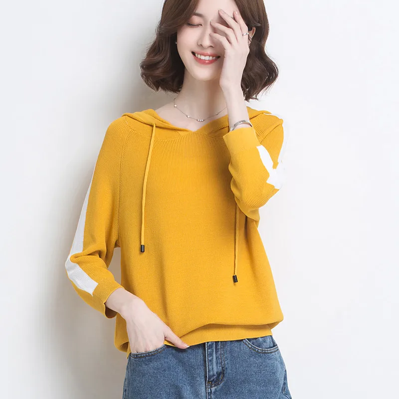 Sweatshirt Women 2020 Spring Summer New Stripes Patchwork Simple Casual Loose Knitted Pullover Thin Hoodies Large Size M-3XL
Sweatshirt Women 2020 Spring Summer New Stripes Patchwork Simple Casual Loose Knitted Pullover Thin Hoodies Large Size M-3XL