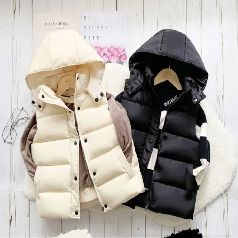 3-12Y Winter Warm Sleeveless Jacket For Children Jacket Thicken Hooded Vest For Boys Girls Kids Waistcoat Coat Insulated Vest
3-12Y Winter Warm Sleeveless Jacket For Children Jacket Thicken Hooded Vest For Boys Girls Kids Waistcoat Coat Insulated Vest