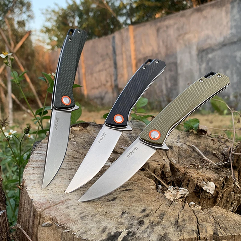 TUNAFIRE stone wash pocket knife D2 blade High-end linen handle outdoor tactical camping utility hiking knives tool
TUNAFIRE stone wash pocket knife D2 blade High-end linen handle outdoor tactical camping utility hiking knives tool