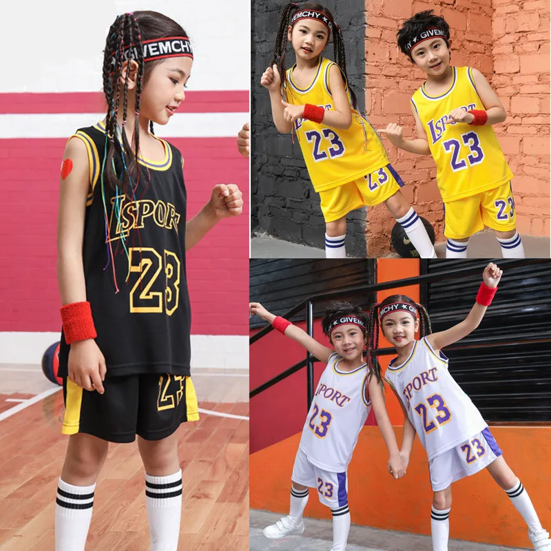 Детские баскетбольные майки костюм для мальчиков и девочек LSPORT 23 # баскетбольный
