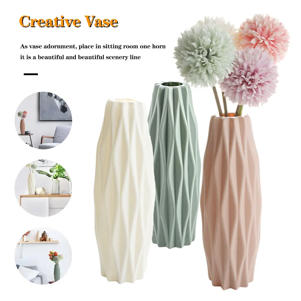 Home Flower Vase Arrangement Flower Room Living Room Creative Simple Plastic Is Not Fragile Vase For Home Decoration Ornament
Home Flower Vase Arrangement Flower Room Living Room Creative Simple Plastic Is Not Fragile Vase For Home Decoration Ornament