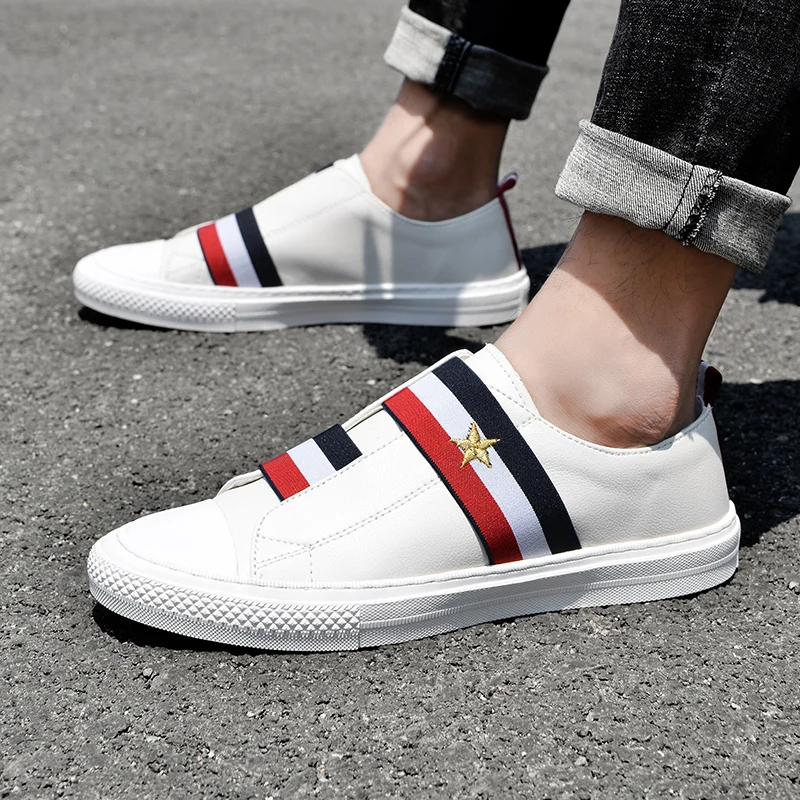 Streetwear Men Sneakers Summer Casual Shoes Black Men Leather Sneaker Man Shoe For Fashion Men's Sport Sneakers Mens Slip On
Streetwear Men Sneakers Summer Casual Shoes Black Men Leather Sneaker Man Shoe For Fashion Men's Sport Sneakers Mens Slip On