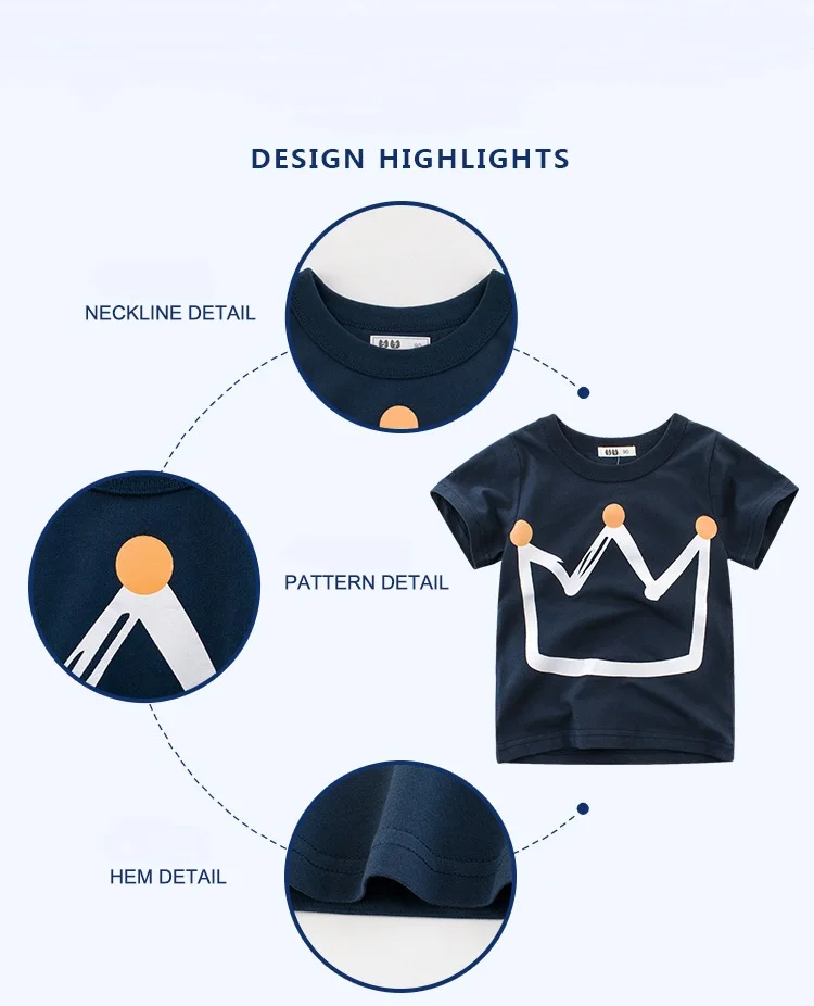 Summer Print prince Newborn Boys Tops Cotton Infant Tees Cute Baby T-shirt Fashion Children Clothing Baby Toddlers
Summer Print prince Newborn Boys Tops Cotton Infant Tees Cute Baby T-shirt Fashion Children Clothing Baby Toddlers