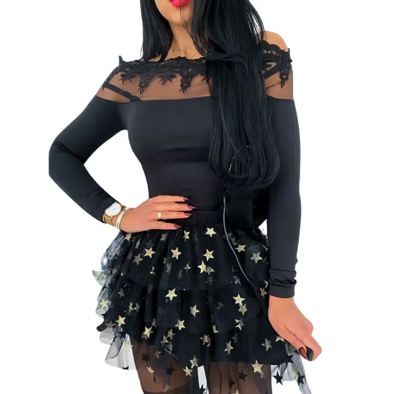 Women Sexy Off Shoulder Shirt Tops Ladies Lace Casual Chiffon Flower Long Sleeve Blouse Shirt
Women Sexy Off Shoulder Shirt Tops Ladies Lace Casual Chiffon Flower Long Sleeve Blouse Shirt