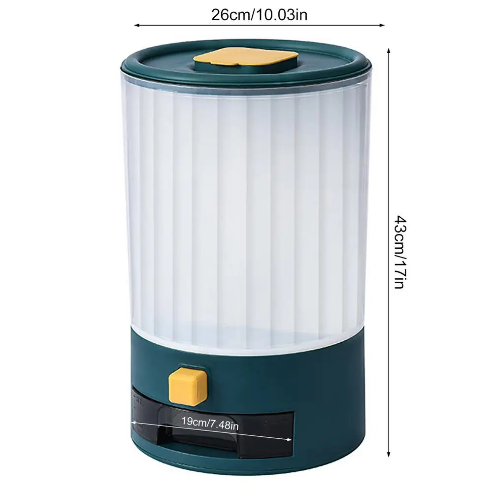 Rice Bucket Rotating Insect-proof And Moisture-proof Sealed Thickened Rice Cylinder Household Miscellaneous Grain Storage Tank
Rice Bucket Rotating Insect-proof And Moisture-proof Sealed Thickened Rice Cylinder Household Miscellaneous Grain Storage Tank