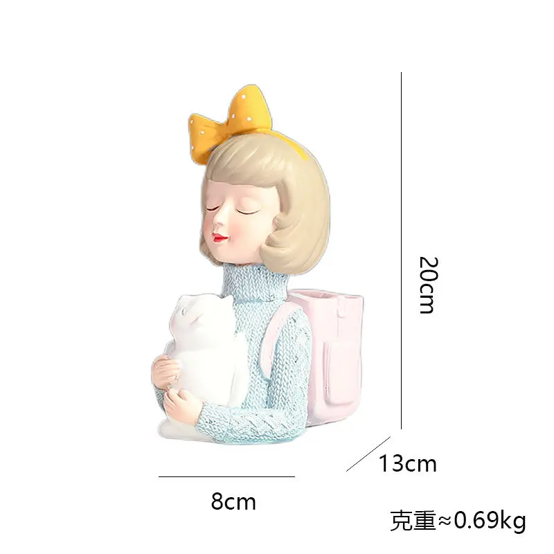 Creative Nordic INS Wind Bubble Girl Pen Holder Simple Living Room Decoration Resin Crafts Office Desk Storage
Creative Nordic INS Wind Bubble Girl Pen Holder Simple Living Room Decoration Resin Crafts Office Desk Storage