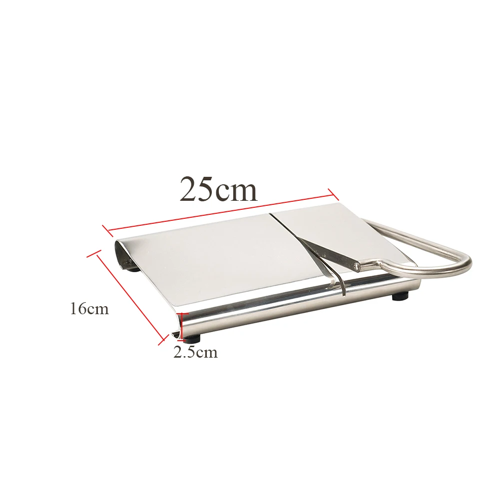 Kitchen Tools Cheese Slicer Anti-slip Wire Cutter Baking Serving Board Practical Stainless Steel DIY Fruits Hard Vegetable 
Kitchen Tools Cheese Slicer Anti-slip Wire Cutter Baking Serving Board Practical Stainless Steel DIY Fruits Hard Vegetable