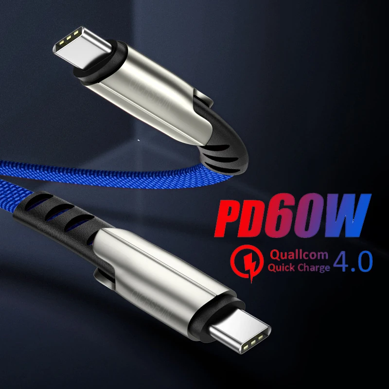 PD Cable 60w Dual Type C Charging Cable Fast Charging Data Cord For Macbook iPad Samsung Xiaomi 9 USBC to USB Type C Cable Wire
PD Cable 60w Dual Type C Charging Cable Fast Charging Data Cord For Macbook iPad Samsung Xiaomi 9 USBC to USB Type C Cable Wire