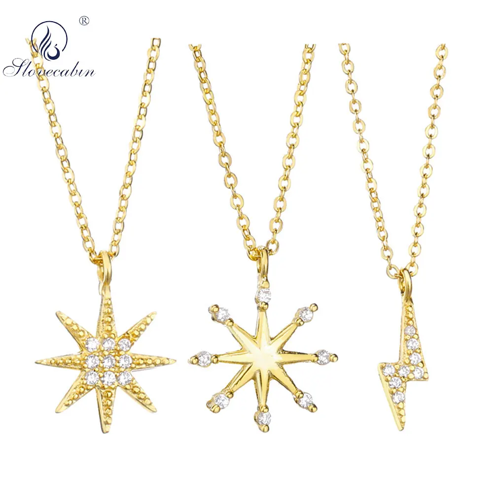 Slovecabin 925 Sterling Silver Zircon Sunflower Pendant Long Chain Necklace For Women Crystal Gold Lightning Dangle Fine Jewelry
Slovecabin 925 Sterling Silver Zircon Sunflower Pendant Long Chain Necklace For Women Crystal Gold Lightning Dangle Fine Jewelry