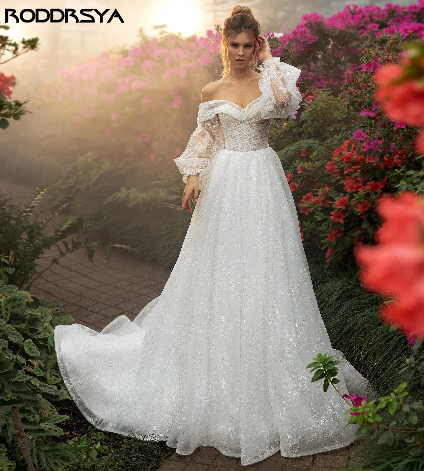 RODDRSYA Off Shoulder Wedding Dresses Puff Sleeve Lace Vestido De Noiva Robe De Soiree Mariée Bride Bridal Gowns
RODDRSYA Off Shoulder Wedding Dresses Puff Sleeve Lace Vestido De Noiva Robe De Soiree Mariée Bride Bridal Gowns