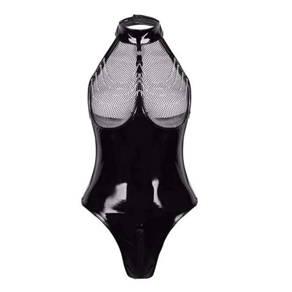 70% Hot Sell Women Sexy Faux Patent Leather Hollow Zipper Crotch Bodysuit Leotard Clubwear
70% Hot Sell Women Sexy Faux Patent Leather Hollow Zipper Crotch Bodysuit Leotard Clubwear