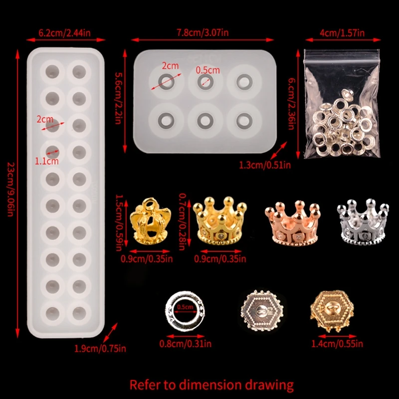 Silicone Ball Mold Sphere Bead Silicone Molds with Holes Pendant Casting Molds for DIY Necklace Bracelet Jewelry Making
Silicone Ball Mold Sphere Bead Silicone Molds with Holes Pendant Casting Molds for DIY Necklace Bracelet Jewelry Making