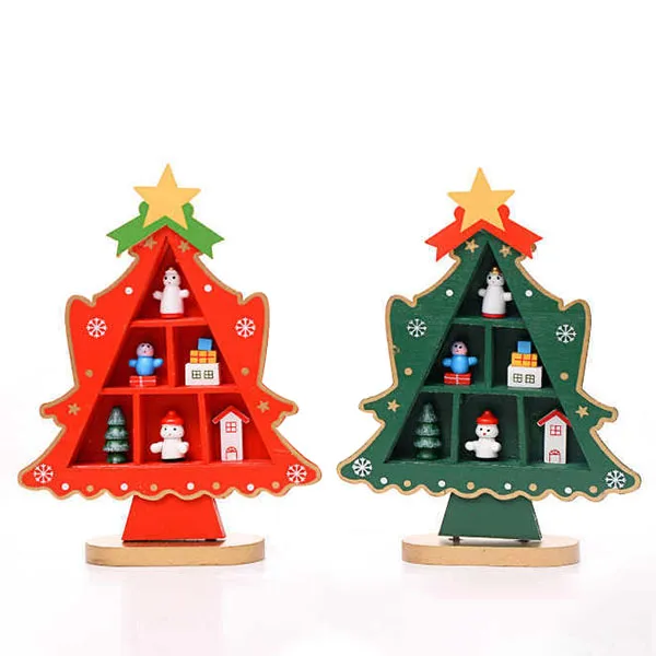 

Стеллаж в форме рождественской елки с мини-мультяшной игрушкой, сезонный шприц, подарок для детей GRSA889