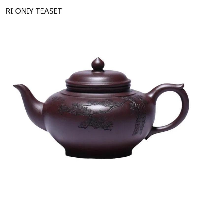 

280ml Authentic Yixing Purple Clay Teapots Raw Ore Zhu Mud Household Tea Pot Handmade Zisha Beauty Kettle Chinese Tea Set Gifts