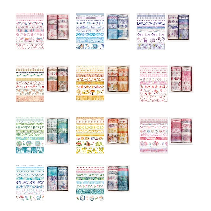 10Pcs/Set Decorative Kawaii Washi Tape Set Japanese Paper Stickers Japanese Stationery Scrapbooking Supply
10Pcs/Set Decorative Kawaii Washi Tape Set Japanese Paper Stickers Japanese Stationery Scrapbooking Supply