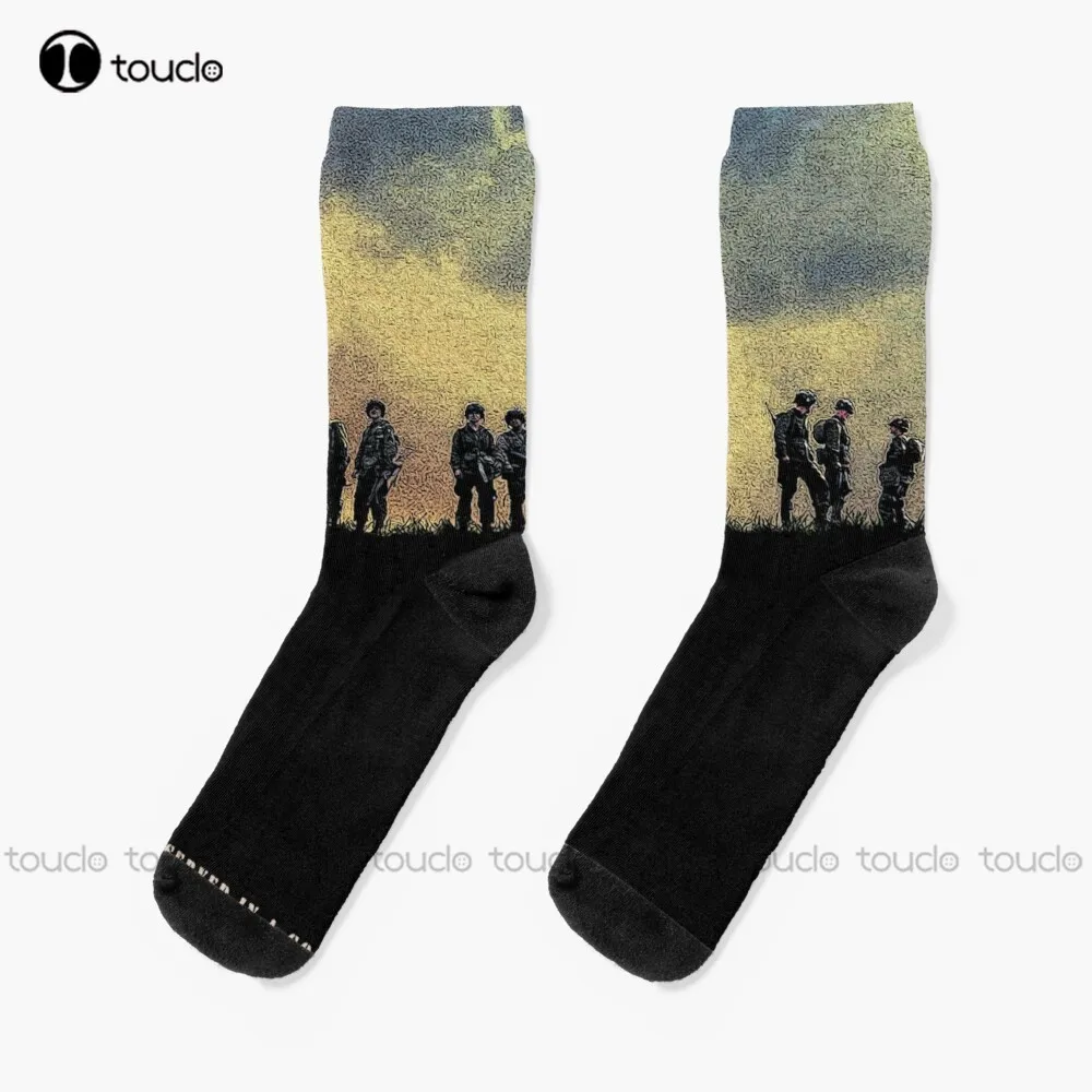 Band Of Brothers Soldiers Army Military Wwii D Day Brothers Movie Socks Womens Soccer Socks Christmas Gift Custom Unisex Adult
Band Of Brothers Soldiers Army Military Wwii D Day Brothers Movie Socks Womens Soccer Socks Christmas Gift Custom Unisex Adult