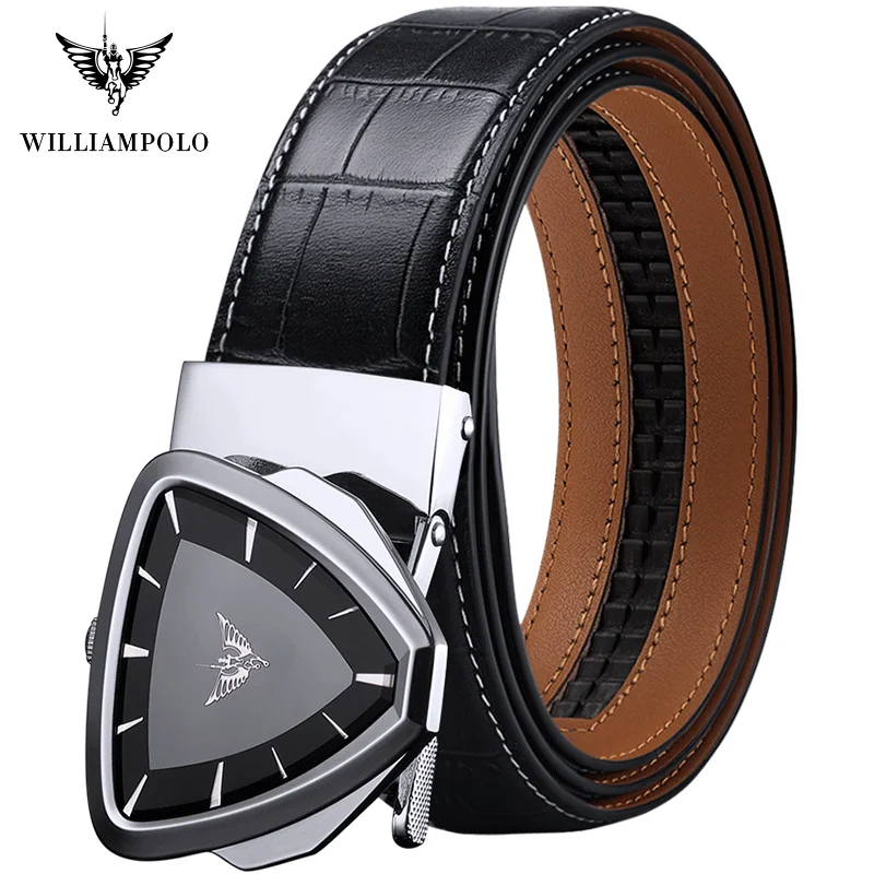 Ремень WILLIAMPOLO мужской из натуральной кожи, брендовый Роскошный пояс с металлической автоматической пряжкой
Ремень WILLIAMPOLO мужской из натуральной кожи, брендовый Роскошный пояс с металлической автоматической пряжкой