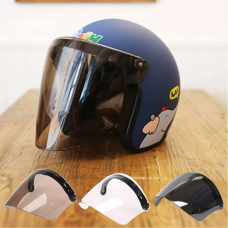 2021 New Motorcycle Helmet Visor Shield 3-Snap Design Open Face Helmet Visor Gift for Motorcycle Enthusiasts 
2021 New Motorcycle Helmet Visor Shield 3-Snap Design Open Face Helmet Visor Gift for Motorcycle Enthusiasts