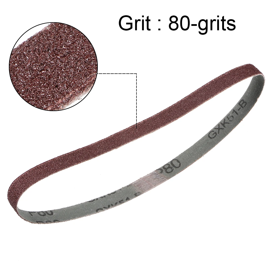 uxcell 2pcs 1/2-inch X 18-inch(13mm X 455mm) Sanding Belt 80 Grit Aluminum Oxide to wood plastic fiberglass ferrous metal
uxcell 2pcs 1/2-inch X 18-inch(13mm X 455mm) Sanding Belt 80 Grit Aluminum Oxide to wood plastic fiberglass ferrous metal