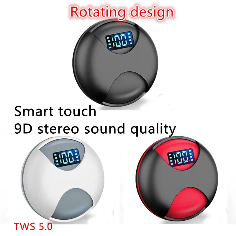 TWS Wireless Headphones 5.0 Bluetooth Earphones Smart Touch Headset Sports Music Gaming Earphone In-ear Earplugs for Phone
TWS Wireless Headphones 5.0 Bluetooth Earphones Smart Touch Headset Sports Music Gaming Earphone In-ear Earplugs for Phone
