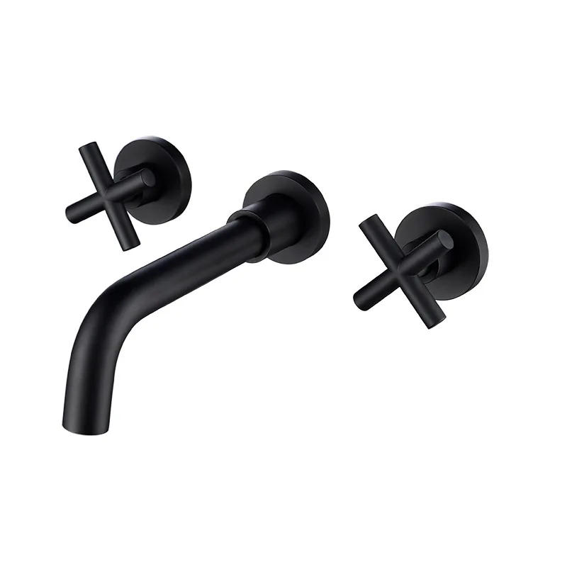 Copper two-handle black wall-mounted basin faucet concealed hot and cold faucet bathroom toilet washbasin faucet
Copper two-handle black wall-mounted basin faucet concealed hot and cold faucet bathroom toilet washbasin faucet