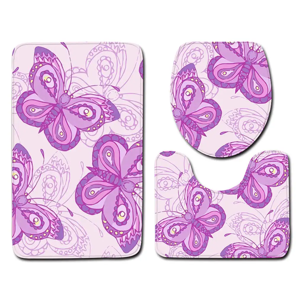 2021 Nordic 3D Butterfly Toilet Bath Mat Carpet Rug Sets Bathroom Shower Room Carpets Flannel Anti Slip 3 Pieces Bath Mat Sets
2021 Nordic 3D Butterfly Toilet Bath Mat Carpet Rug Sets Bathroom Shower Room Carpets Flannel Anti Slip 3 Pieces Bath Mat Sets