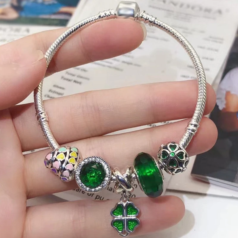 High Quality Silver Plated Charm Bracelet,DIY Fine Beads Charm Suitable Brand Bracelet for Women Jewelry Gift Shipping
High Quality Silver Plated Charm Bracelet,DIY Fine Beads Charm Suitable Brand Bracelet for Women Jewelry Gift Shipping