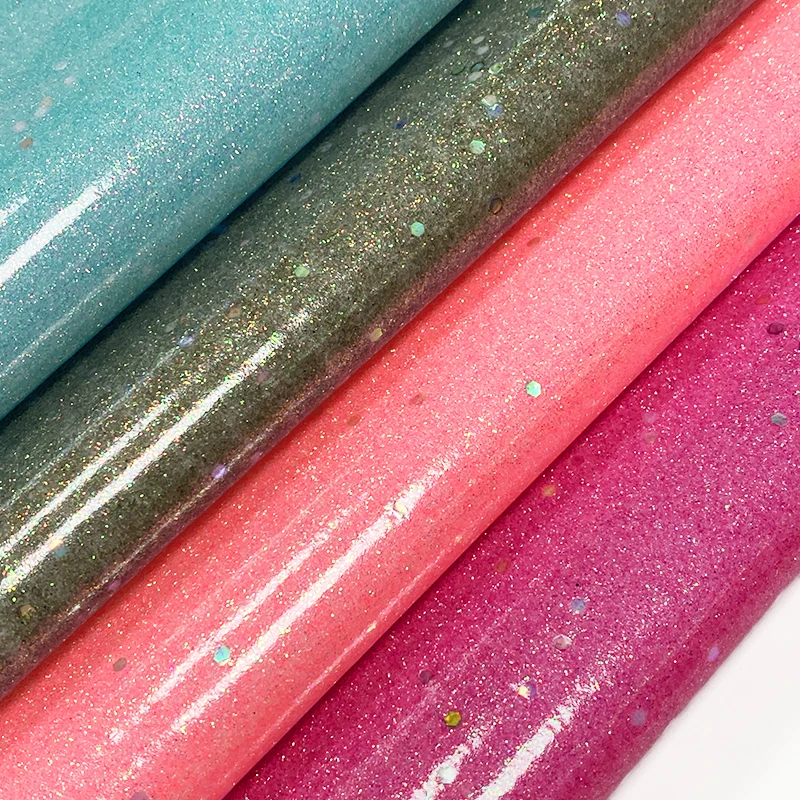 XHT-566 Smooth Glossy Sequin Crystal Glitter Faux Synthetic Leather Fabric Sheet for Making Shoe/Bag/DIY Accessories/Decorative
XHT-566 Smooth Glossy Sequin Crystal Glitter Faux Synthetic Leather Fabric Sheet for Making Shoe/Bag/DIY Accessories/Decorative